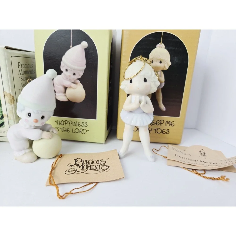 Precious Moments Christmas ornament w/ boxes lot 1‎